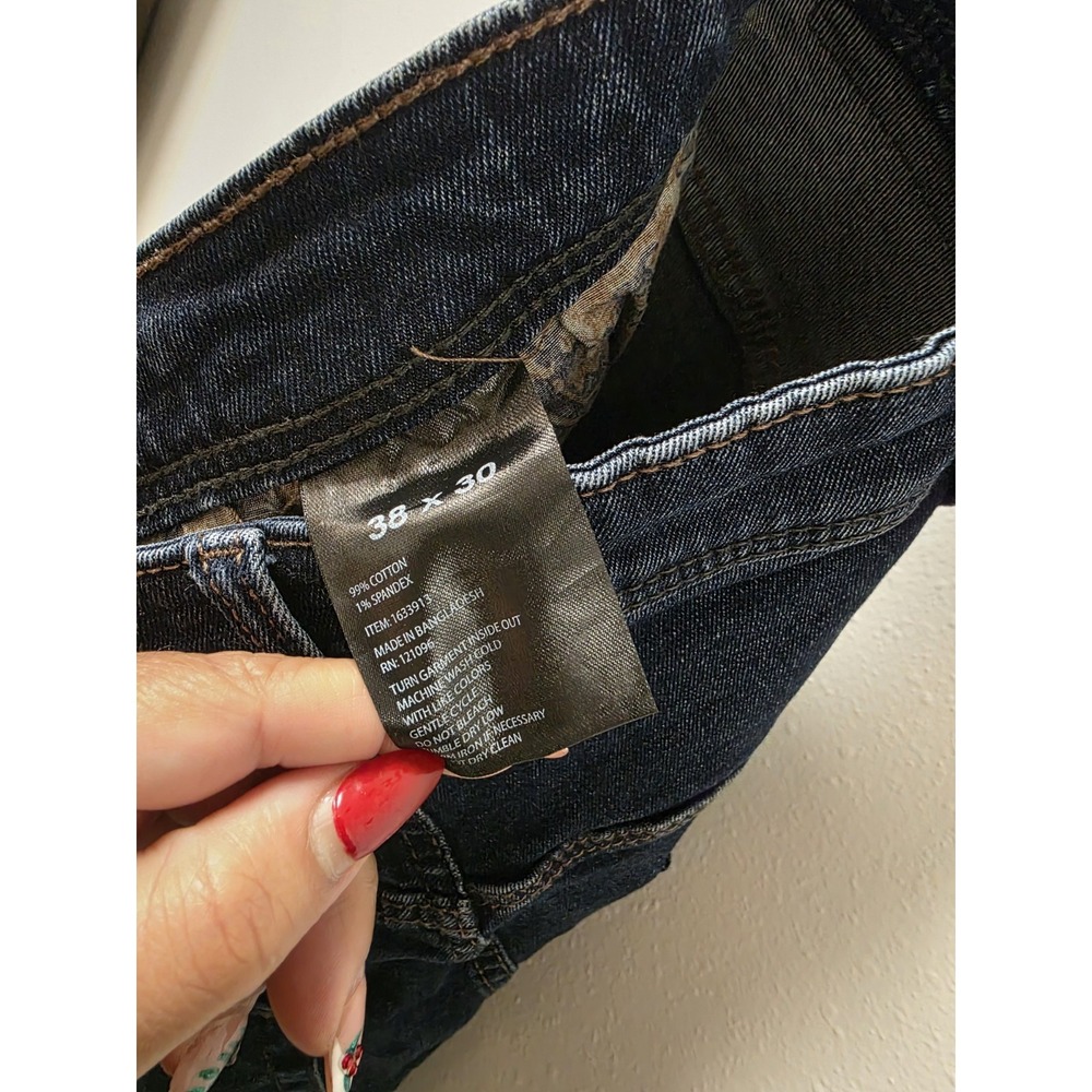 English Laundry Harrow Straight Fit Jeans Men's 38x30 Dark Wash Stretch‎ Denim - Picture 5 of 9